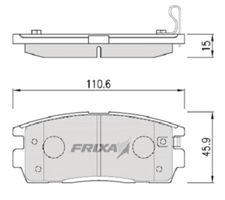 Колодки тормозные задние CHEVROLET Captiva, OPEL Antara